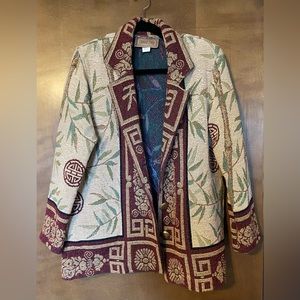Painted Pony all cotton embroidery jacket. Medium weight.